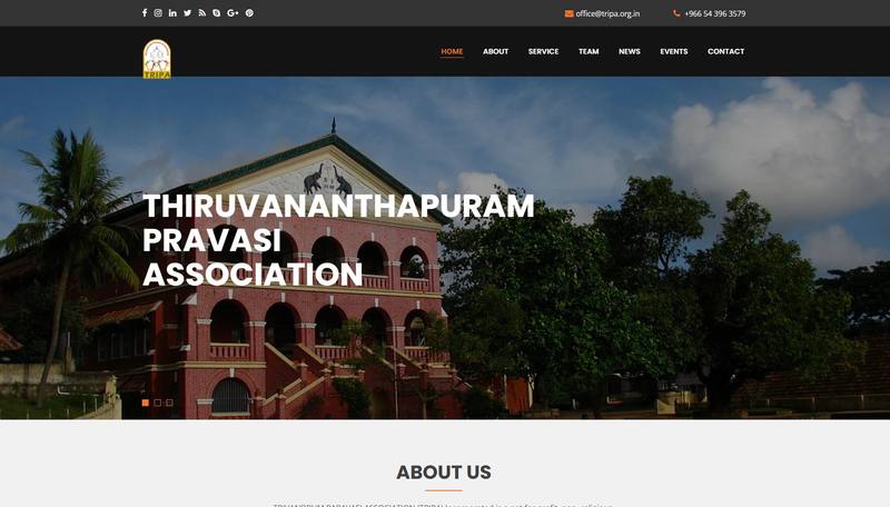 TRIPA Thiruvananthapuram Pravasi Association website